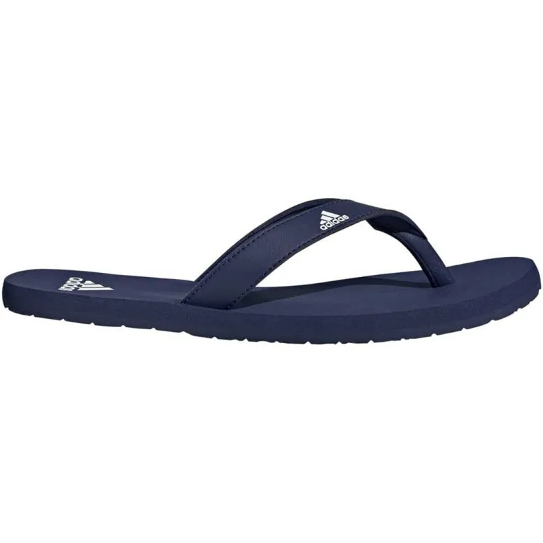 Mens Adidas Eezay Thongs Dark Blue/White/Dark Blue