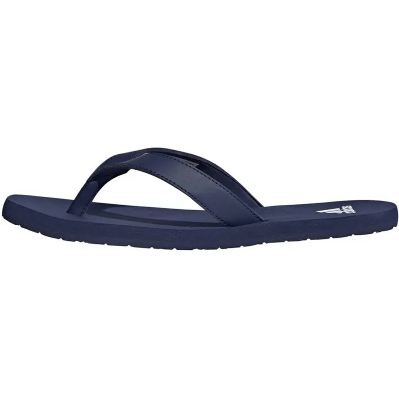 Mens Adidas Eezay Thongs Dark Blue/White/Dark Blue