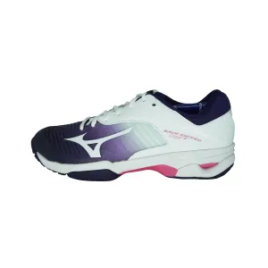 Mizuno Women's Wave Exceed Tour 3 All Count Tennis Shoes White Purple Pink 9