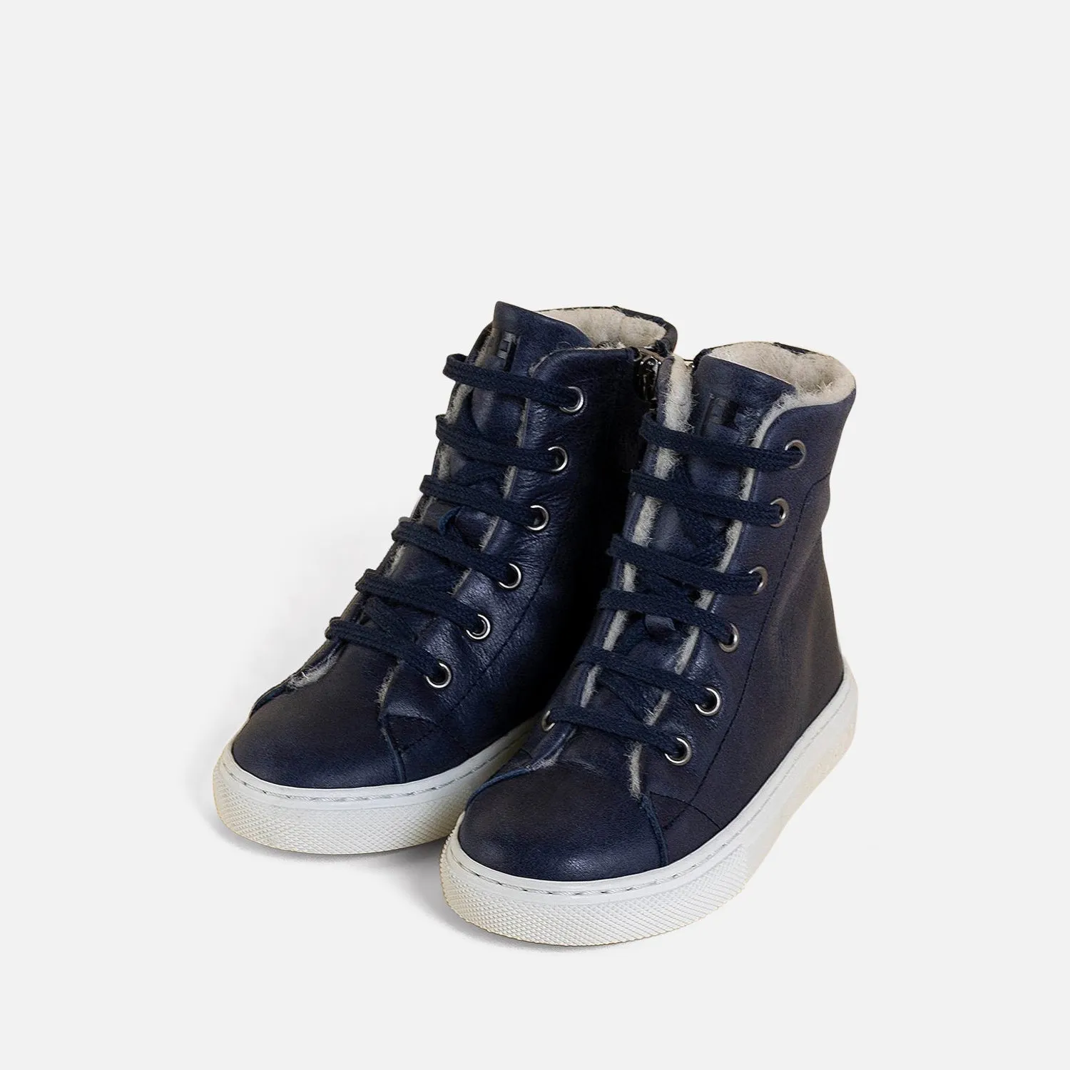 Navy High Top Sneakers