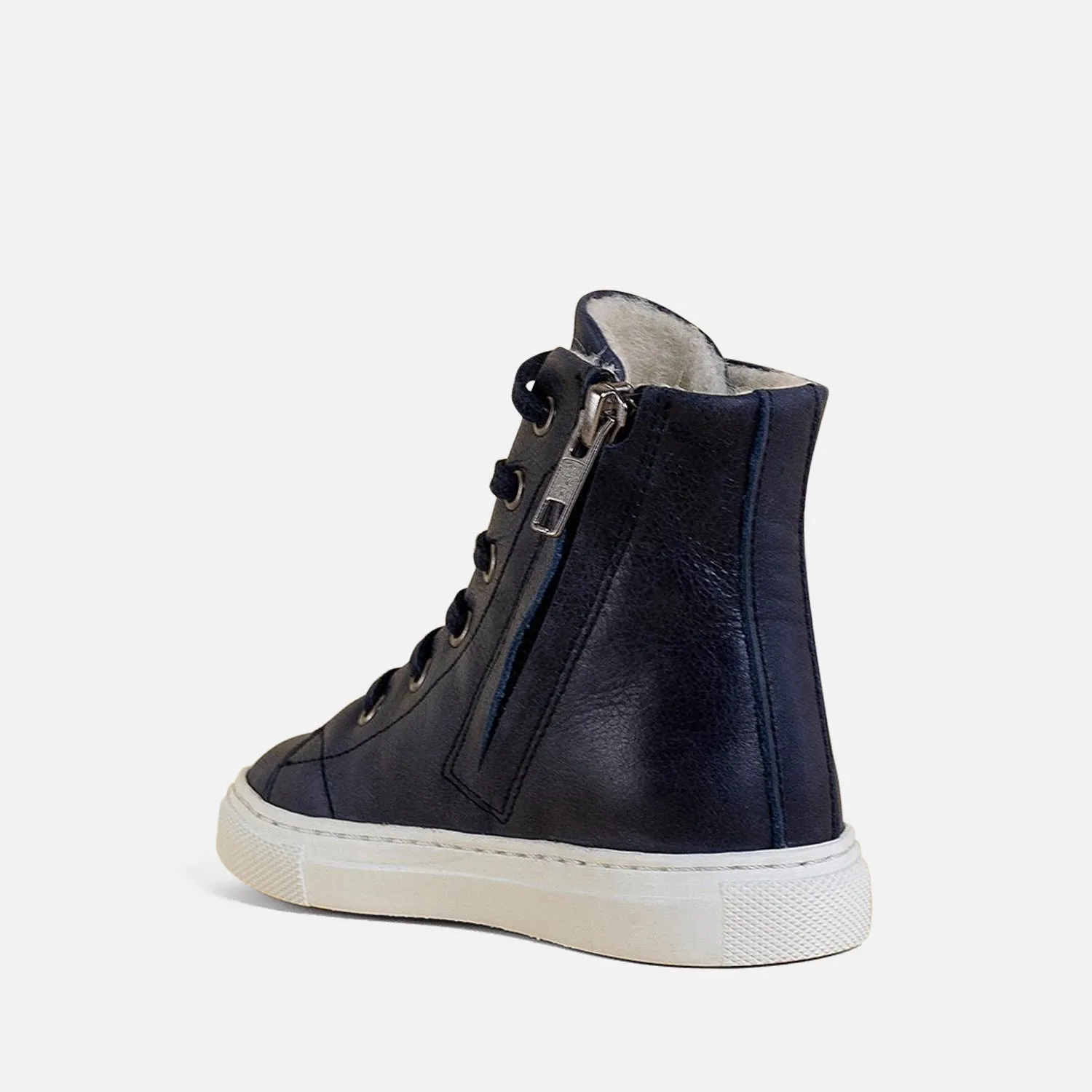 Navy High Top Sneakers