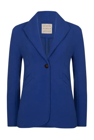 NEW YORK Royal Blue Wool Cashmere Travel Blazer