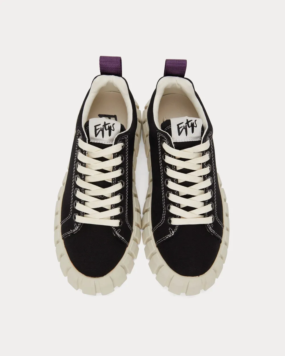 Odessa Canvas Black Low Top Sneakers
