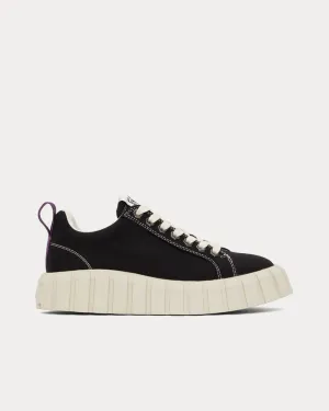 Odessa Canvas Black Low Top Sneakers