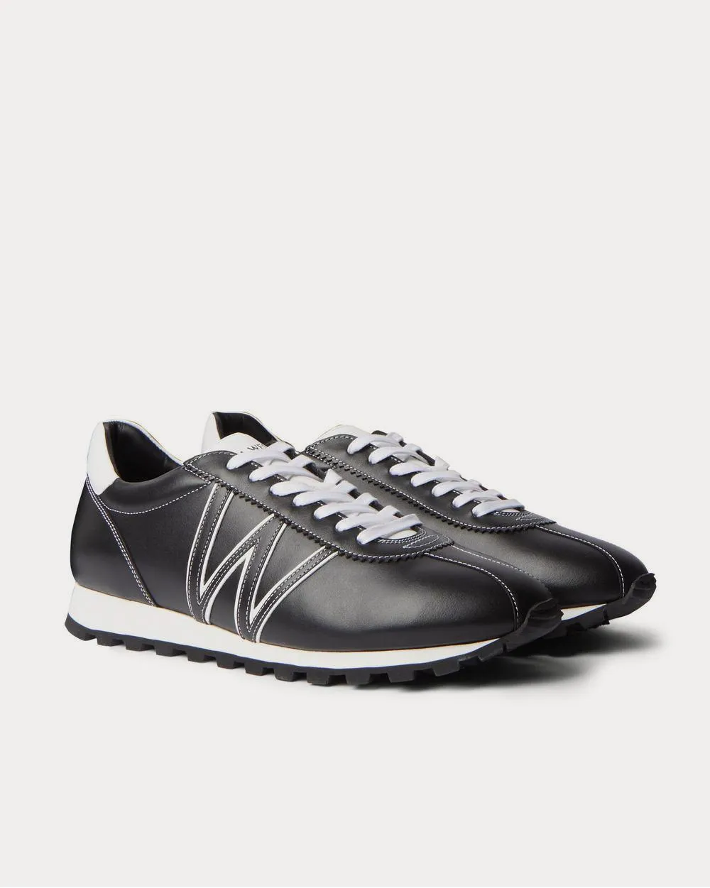 On My Way Leather  Black low top sneakers