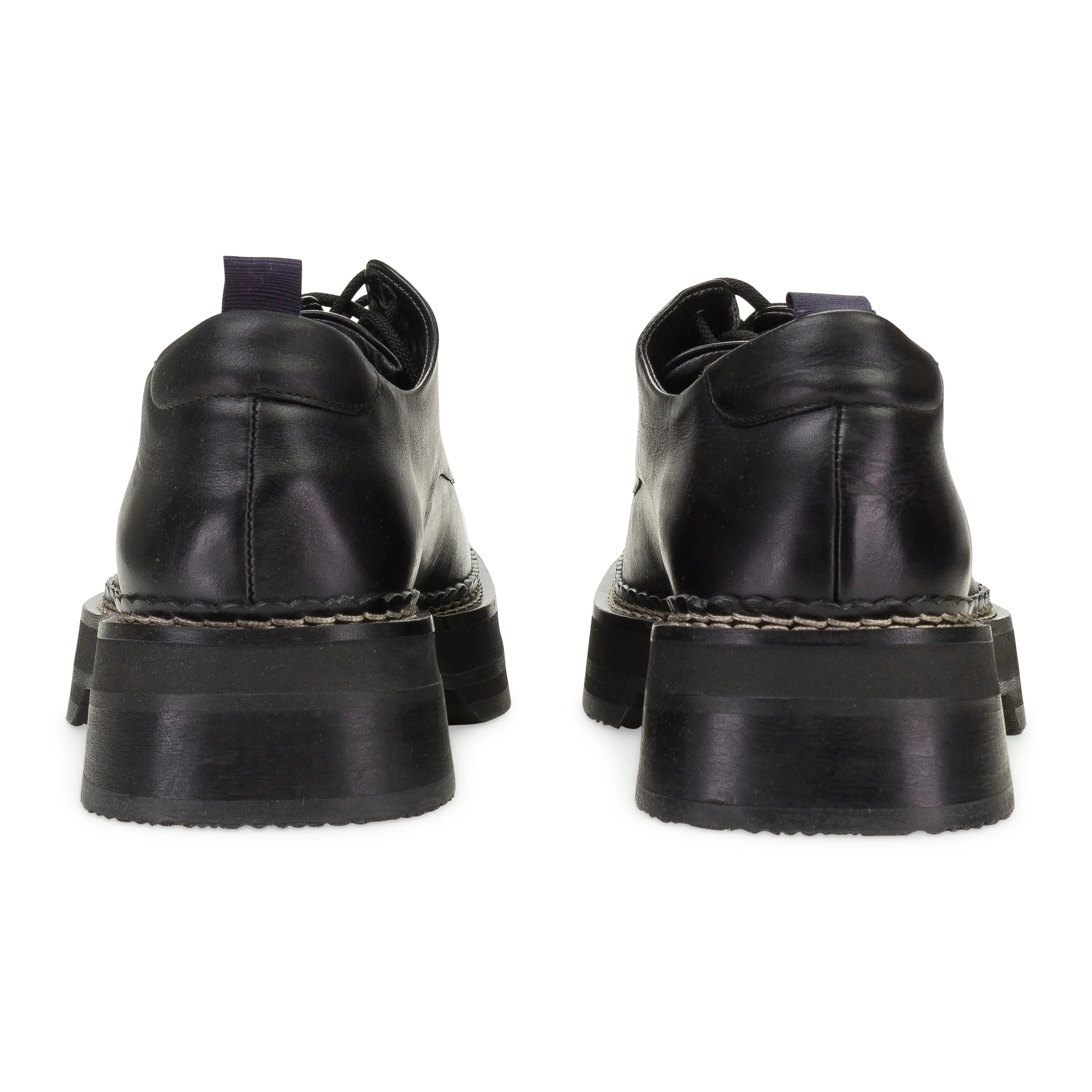 PHOENIX LEATHER BLACK OXFORDS & DERBY SHOES