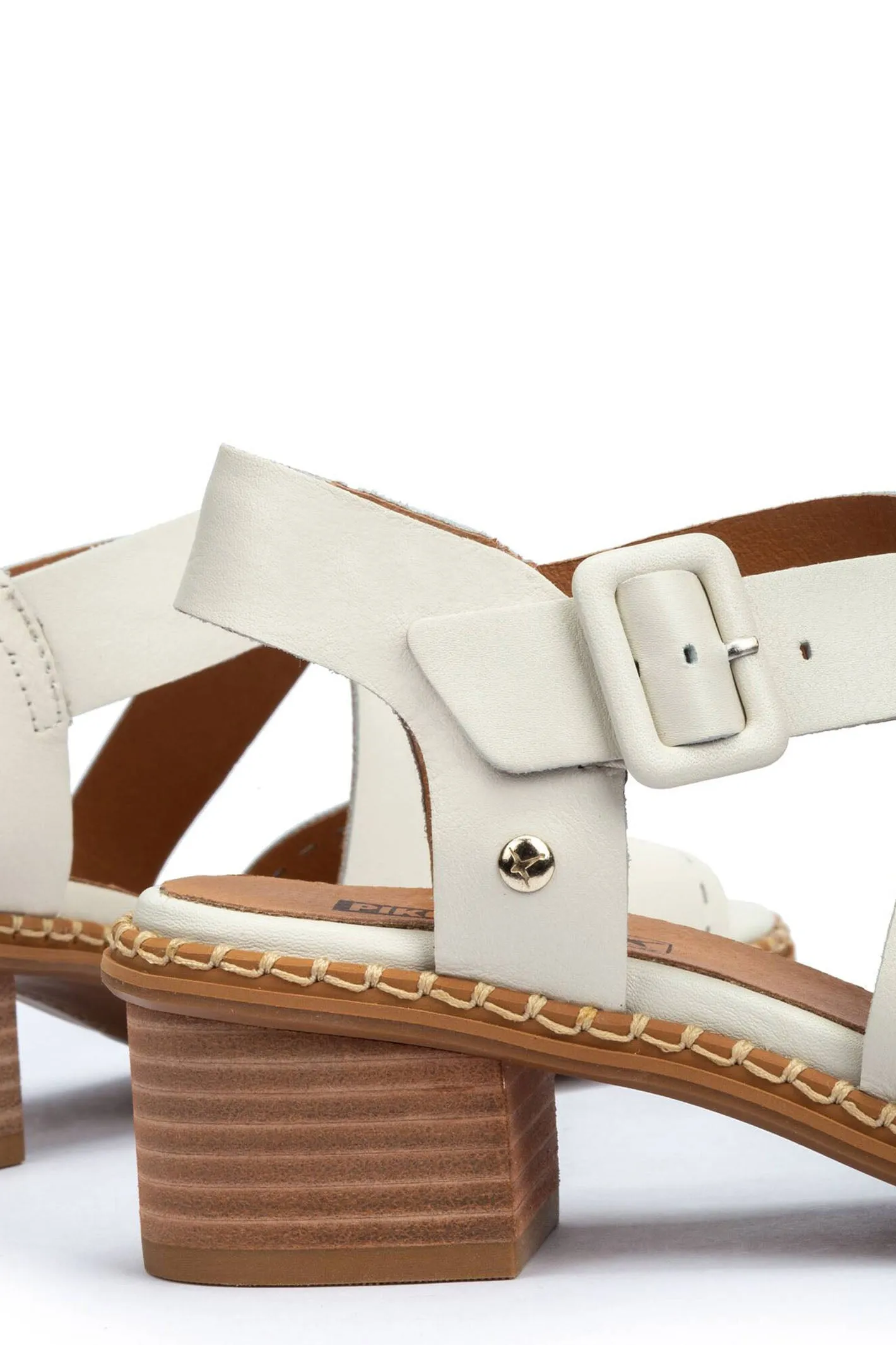 Pikolinos Blanes W3H-1892 Cream Leather Sandal