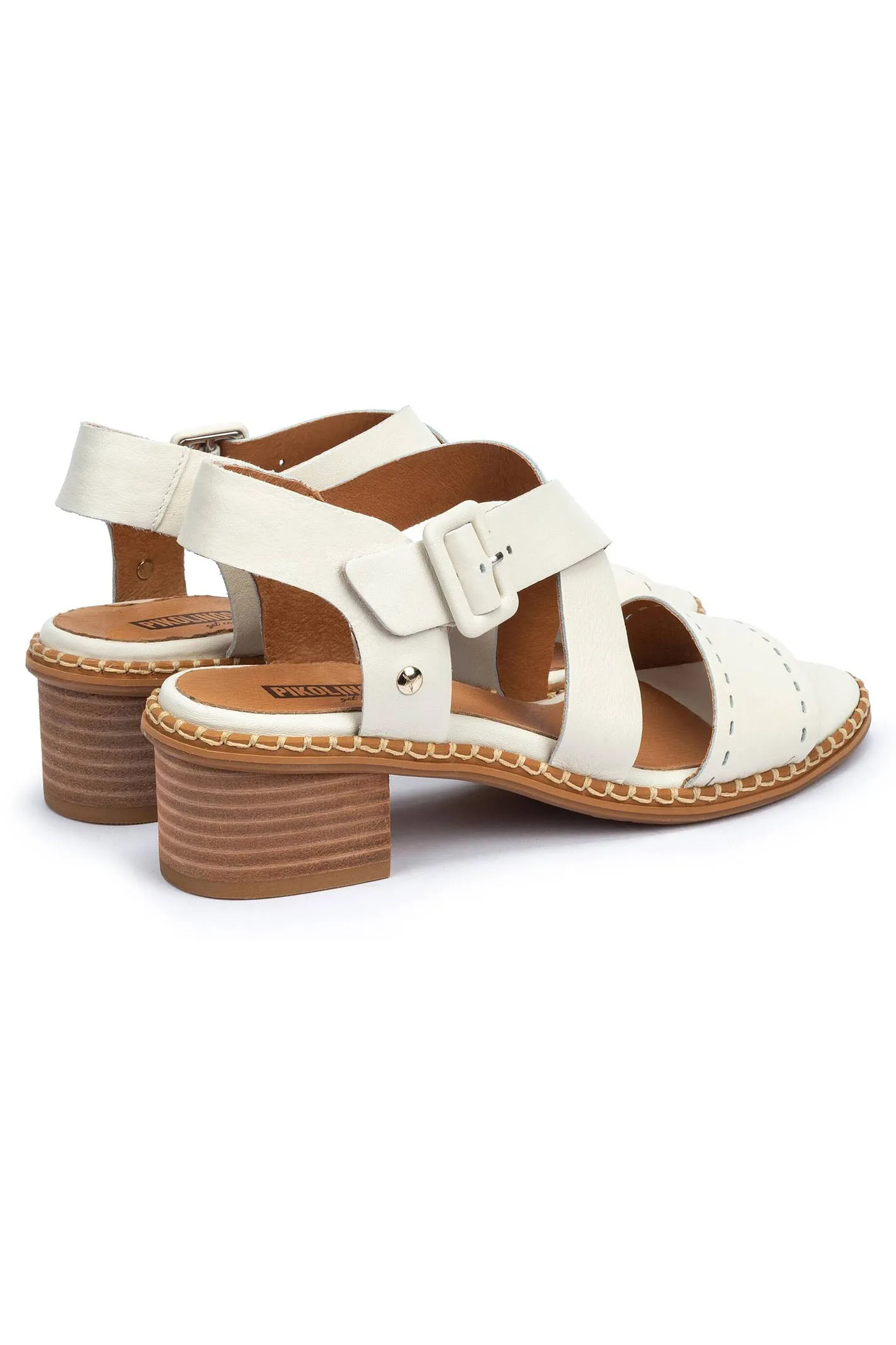 Pikolinos Blanes W3H-1892 Cream Leather Sandal
