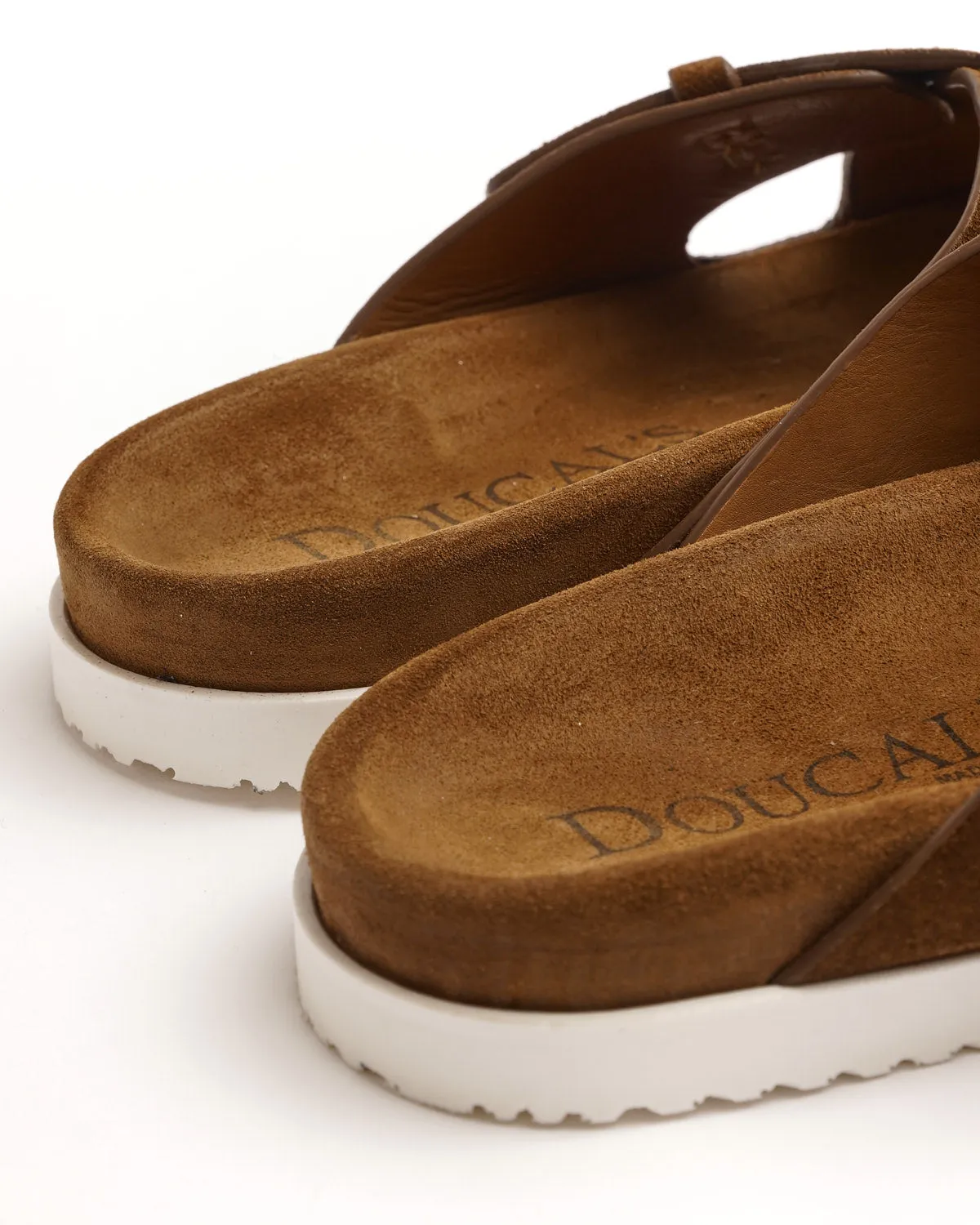 'Rafael' Crossed Suede Sandals