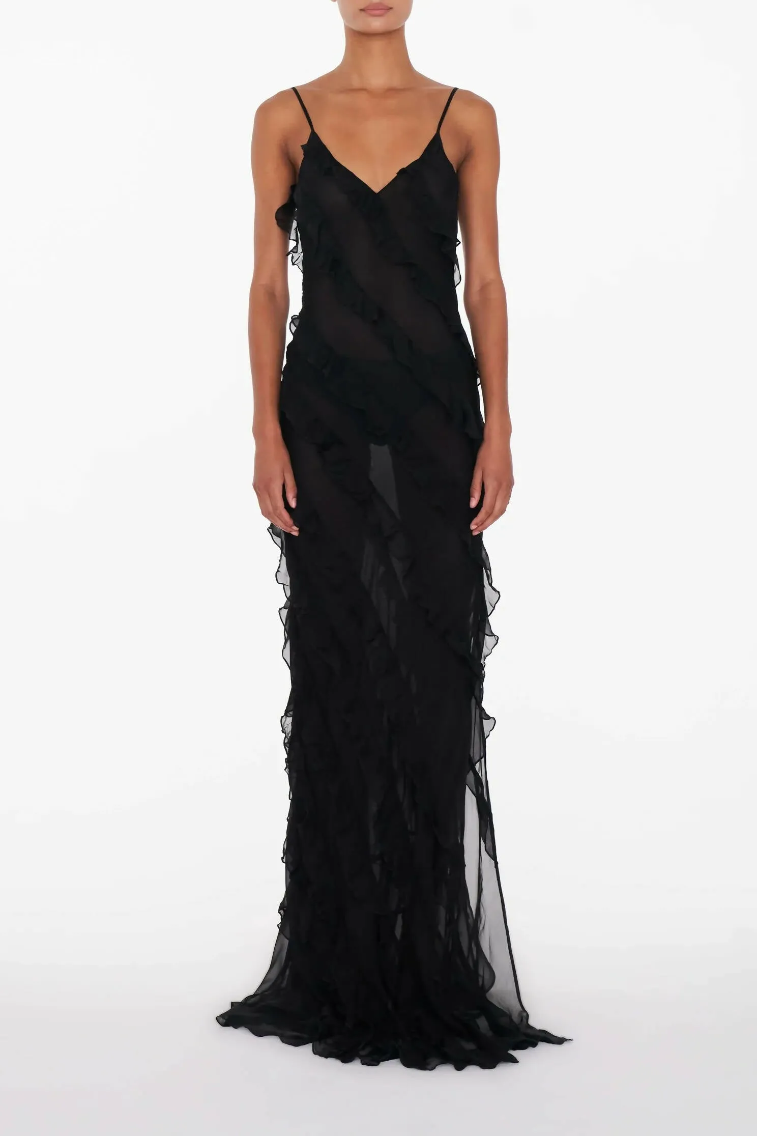 Rat & Boa Selena Ruffle Maxi Dress