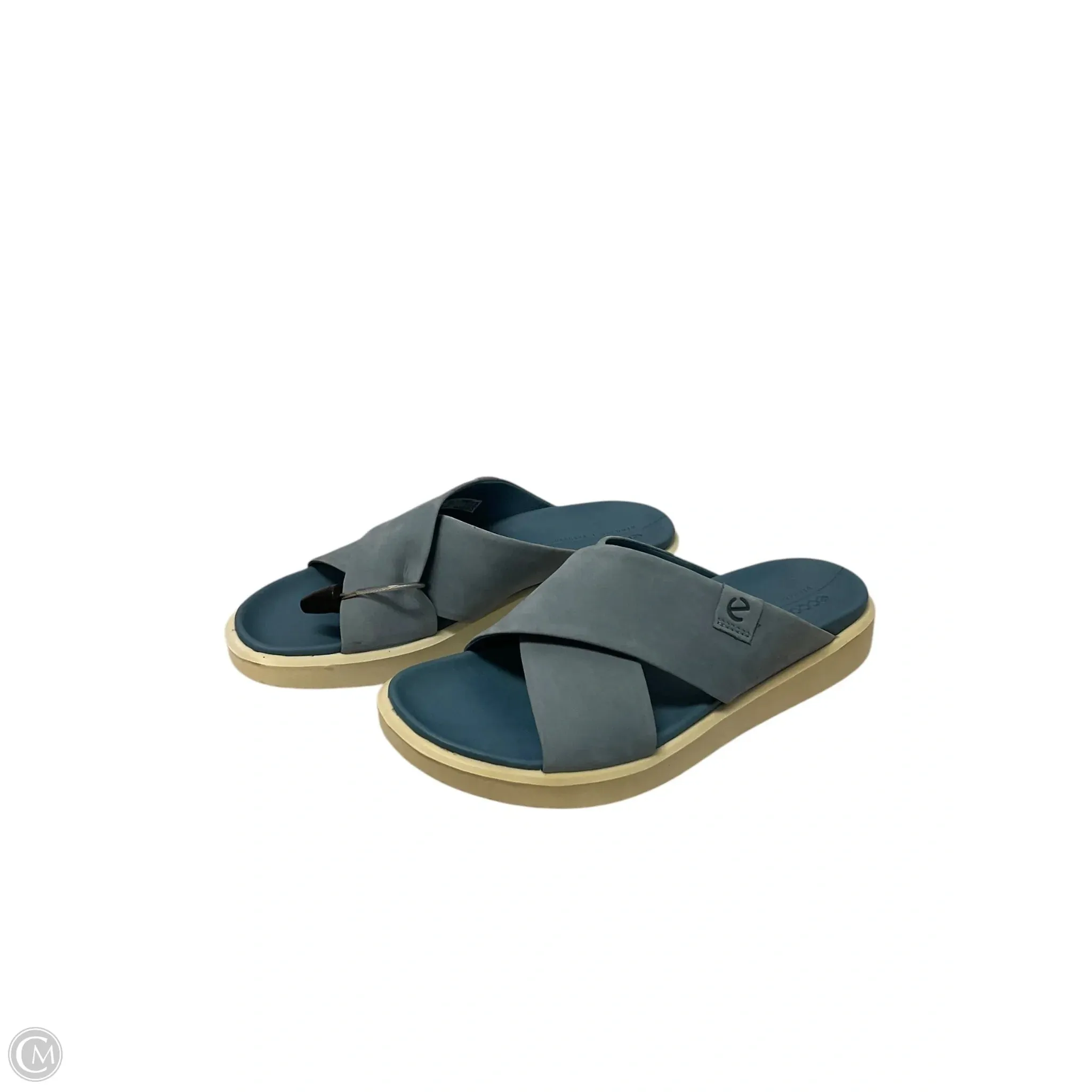 Sandals Flats By Ecco In Blue, Size: 7