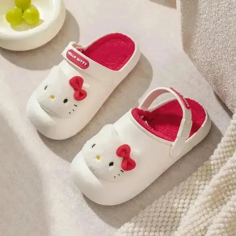 Sanrio Kuromi My Melody Cute Warm Sandals For Kids