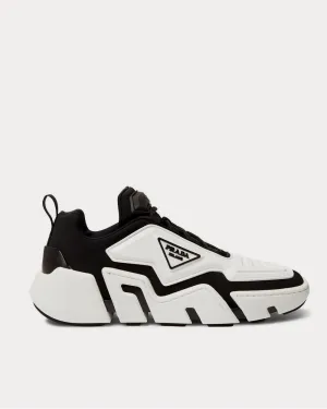 Segment Neoprene and Rubber  White low top sneakers