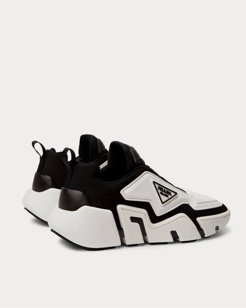 Segment Neoprene and Rubber  White low top sneakers