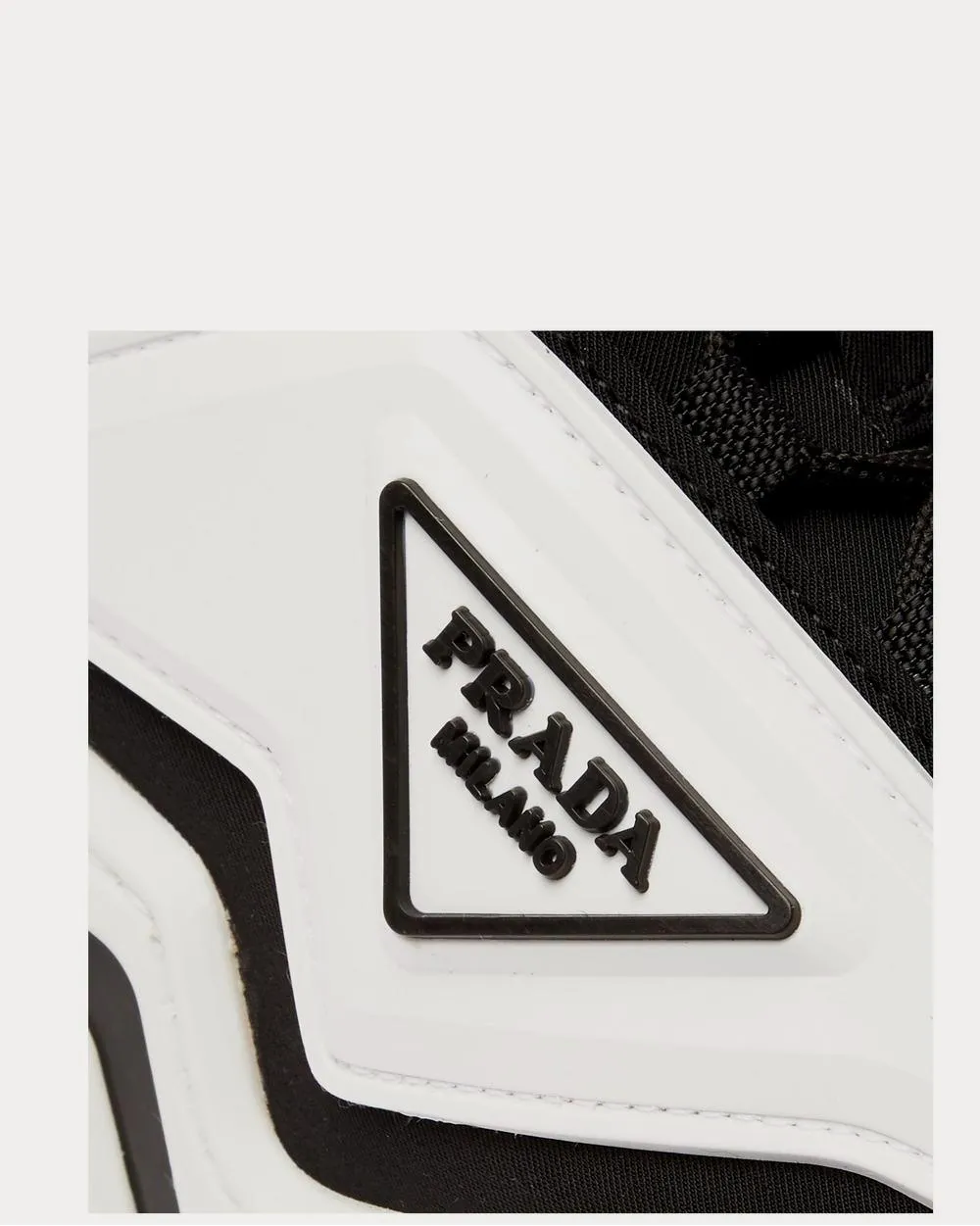 Segment Neoprene and Rubber  White low top sneakers