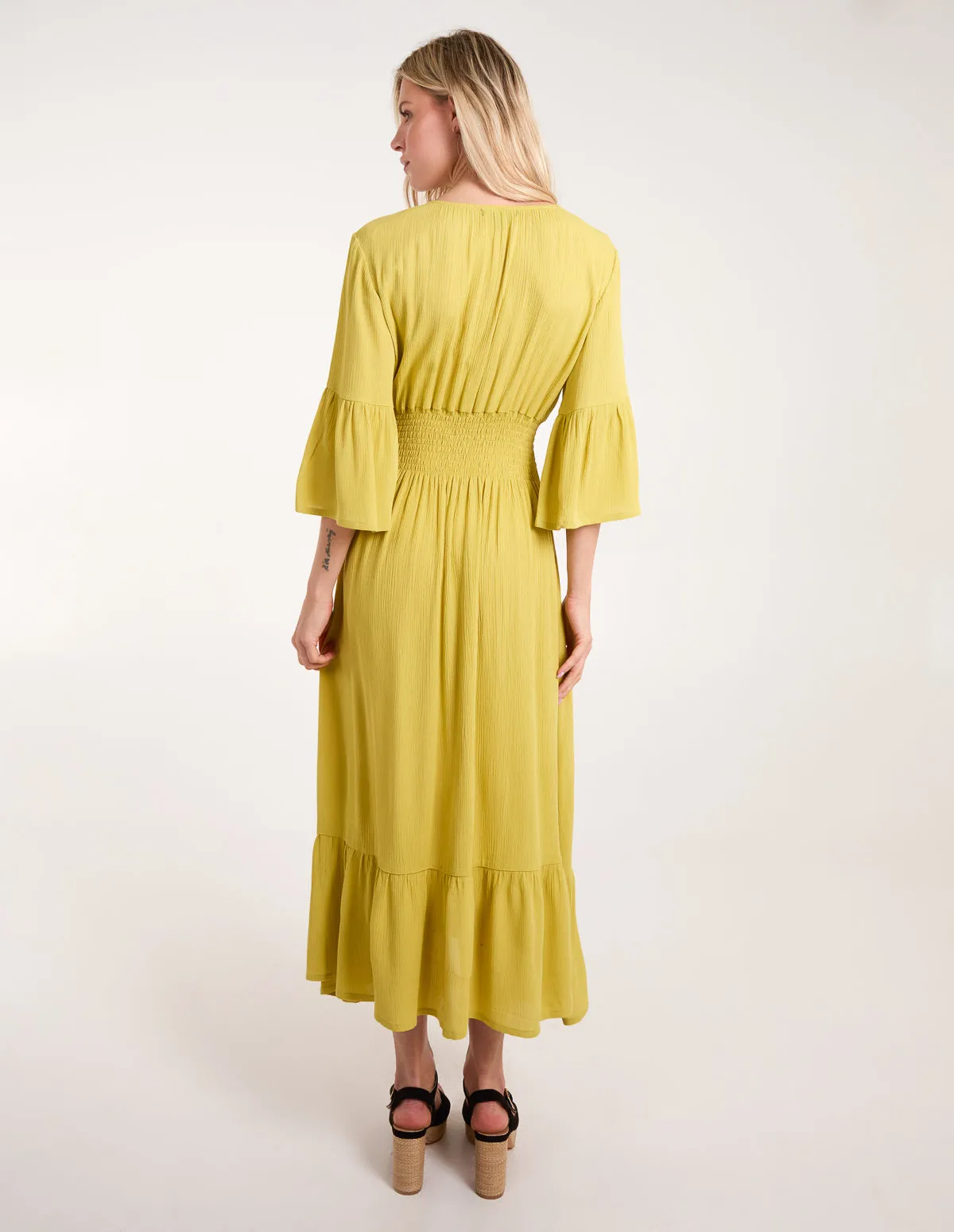 Shirred Empire Bust Dress