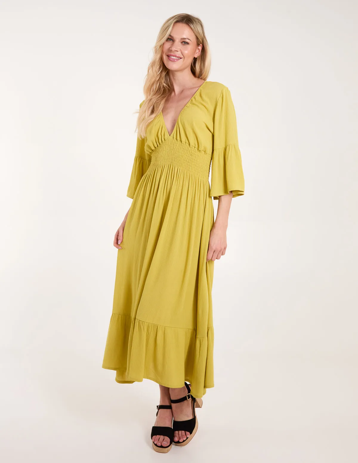 Shirred Empire Bust Dress