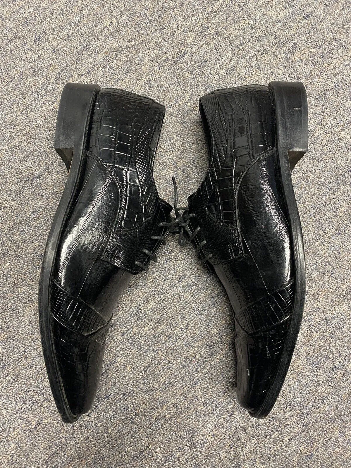 Stacy Adams Men's Leather Lace Up Cap Toe Oxfords Black Dress Shoe Size 8.5