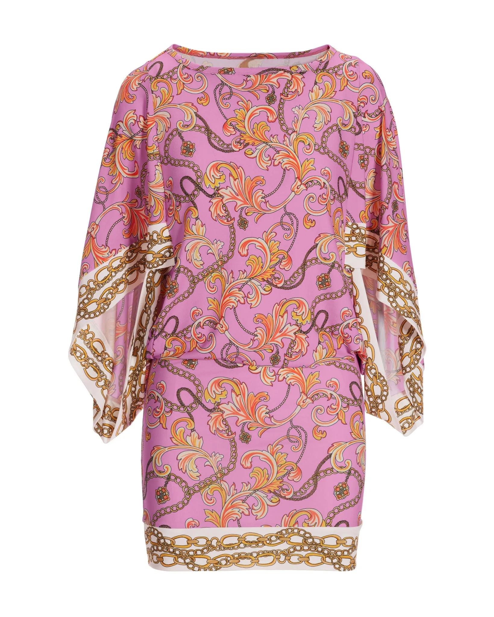 Swim Sense Filigree Status Print Tunic Pink