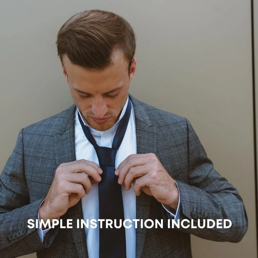Ties for Men Set with Pocket Square Cufflink and Tie Clip | Necktie Handkerchief in Gift Box for Wedding and Business