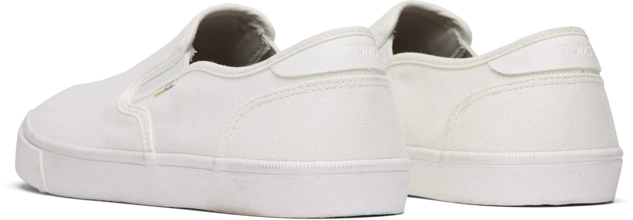 Toms Men Baja White Canvas