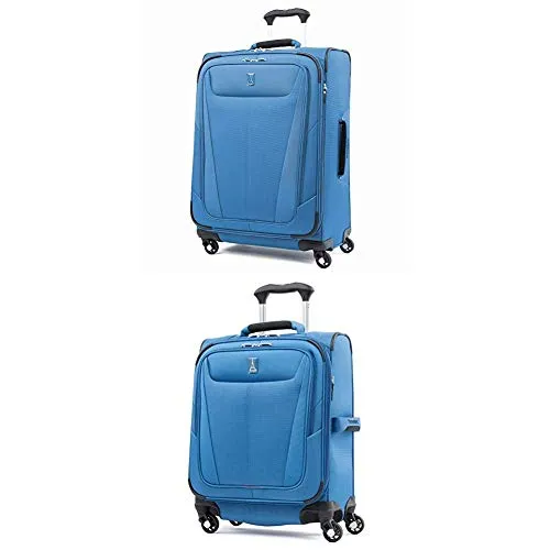 Travelpro Luggage Maxlite 5 Lightweight Expandable Suitcase   20" Carry-On Spinner (Azure Blue)