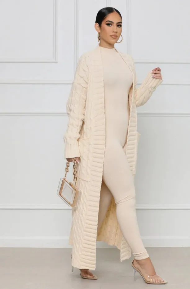 Under The Influence Cardigan - Cream