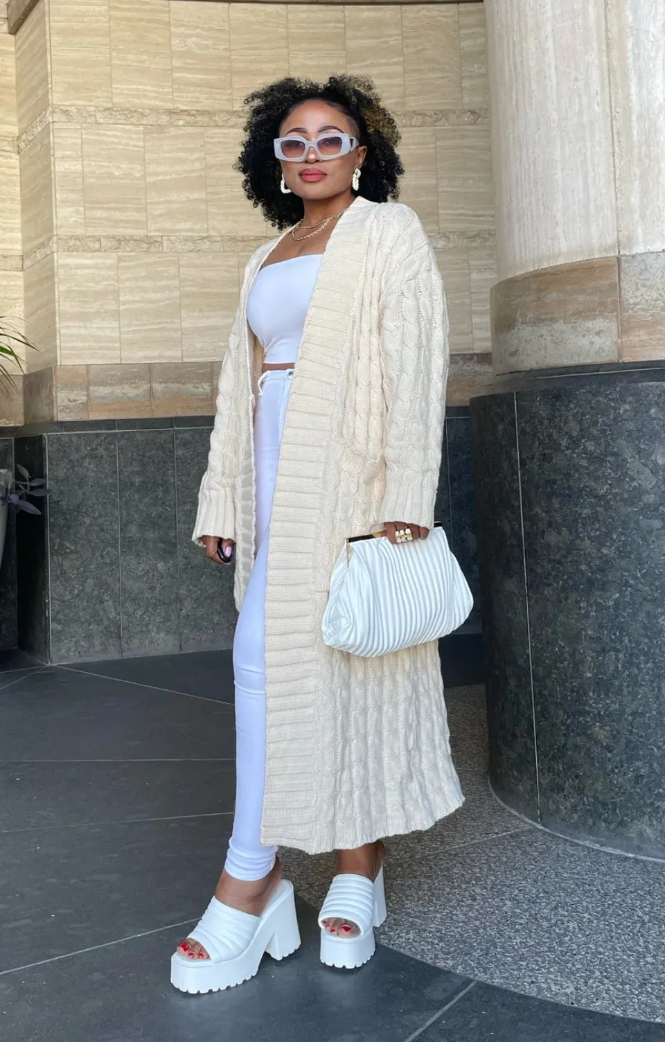 Under The Influence Cardigan - Cream