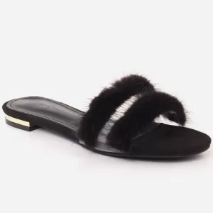 Women "Roxana" Stylish Suede Slip On Slippers