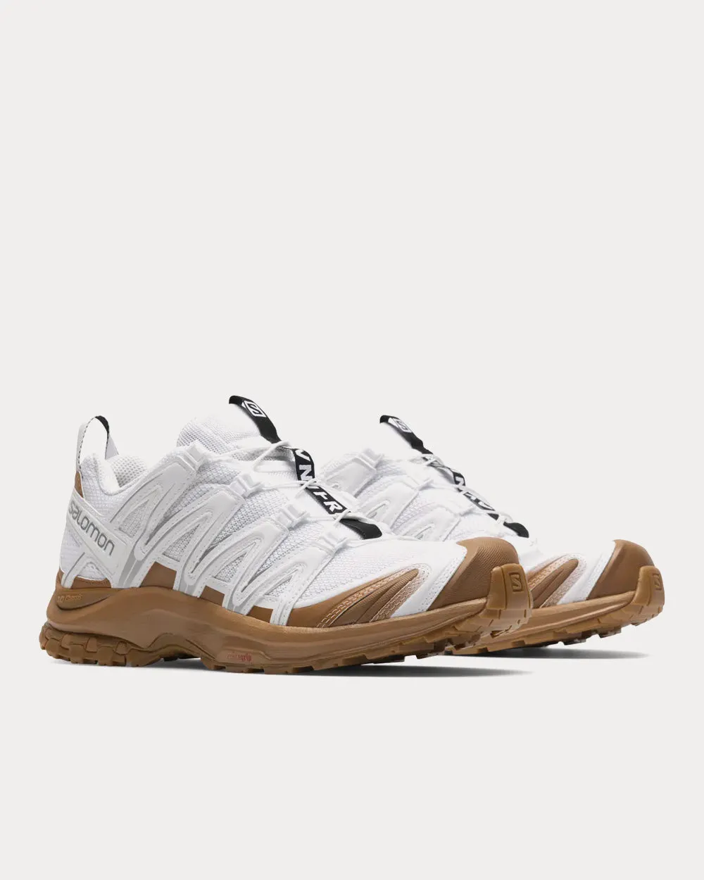 x Avnier XA Pro 3D White / Tobacco Brown / Black Low Top Sneakers
