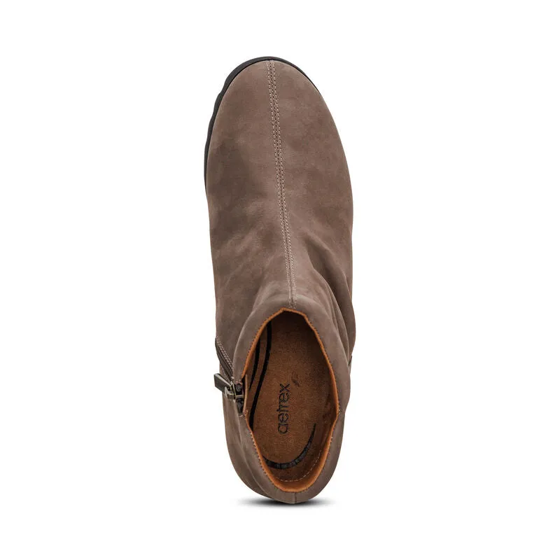 Zoey Slip-On Women Boots Dark-Taupe